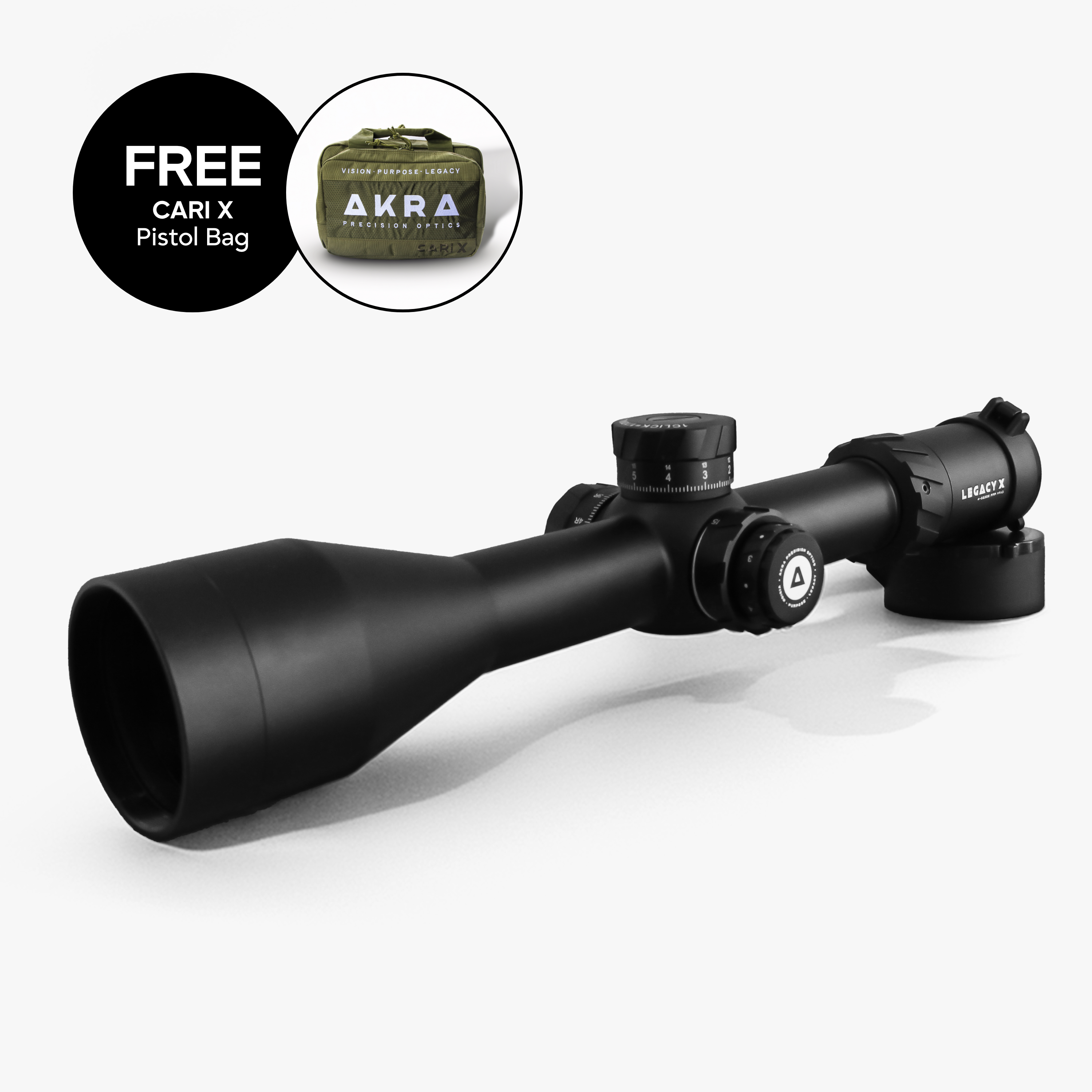 LEGACY X 4-32x56 FFP MRAD – AKRA Precision Optics