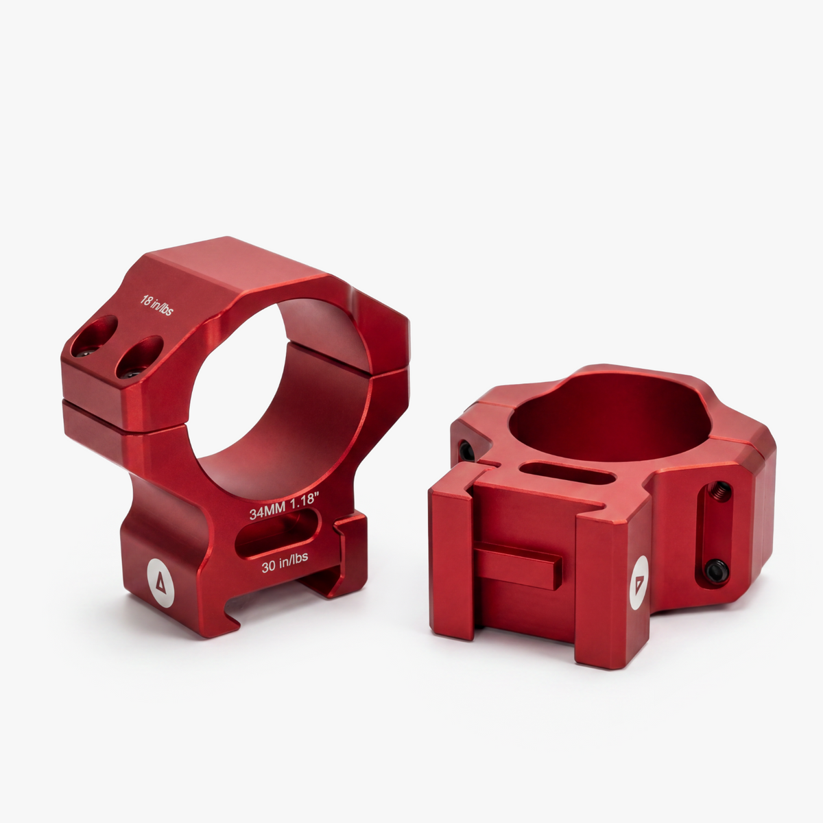 LEGACY Precision Rings - 34mm Red